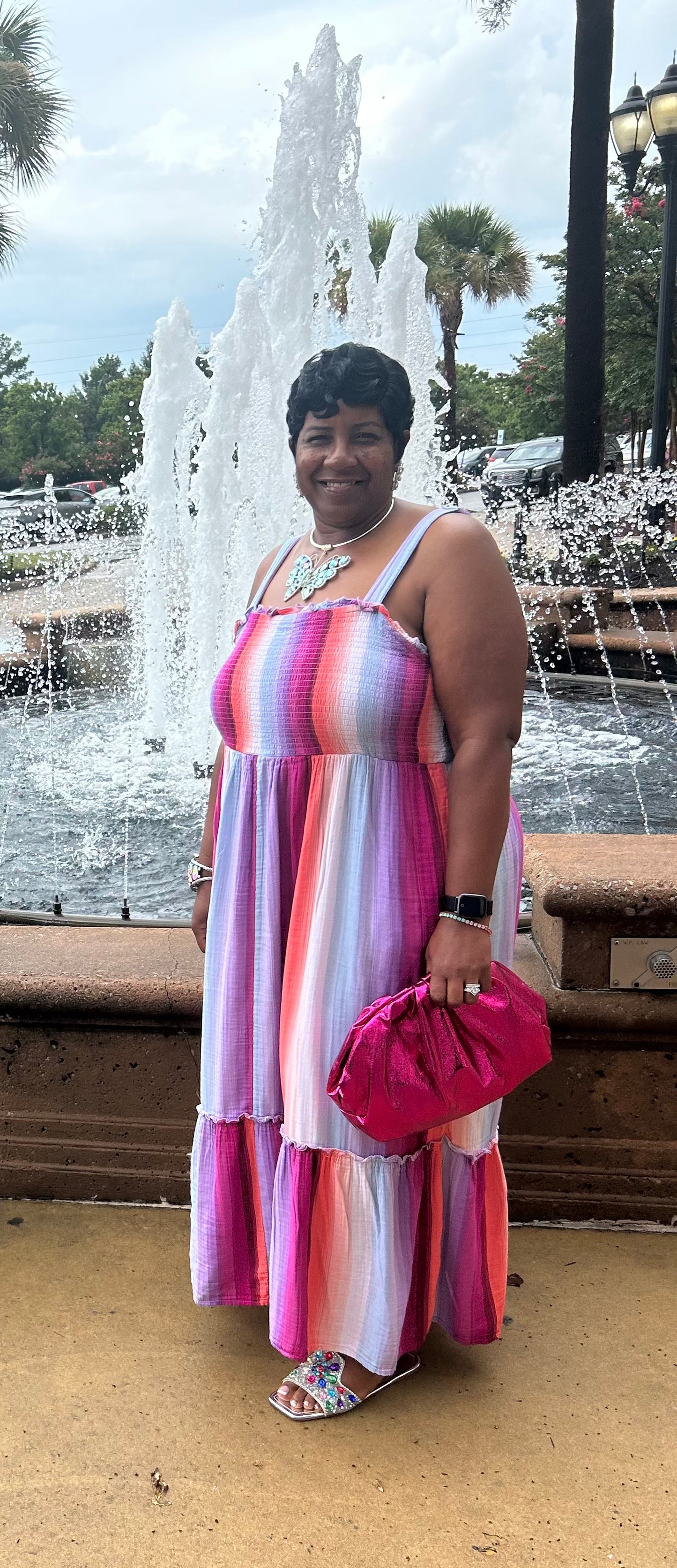 Purple ombré Dress - size 2x
