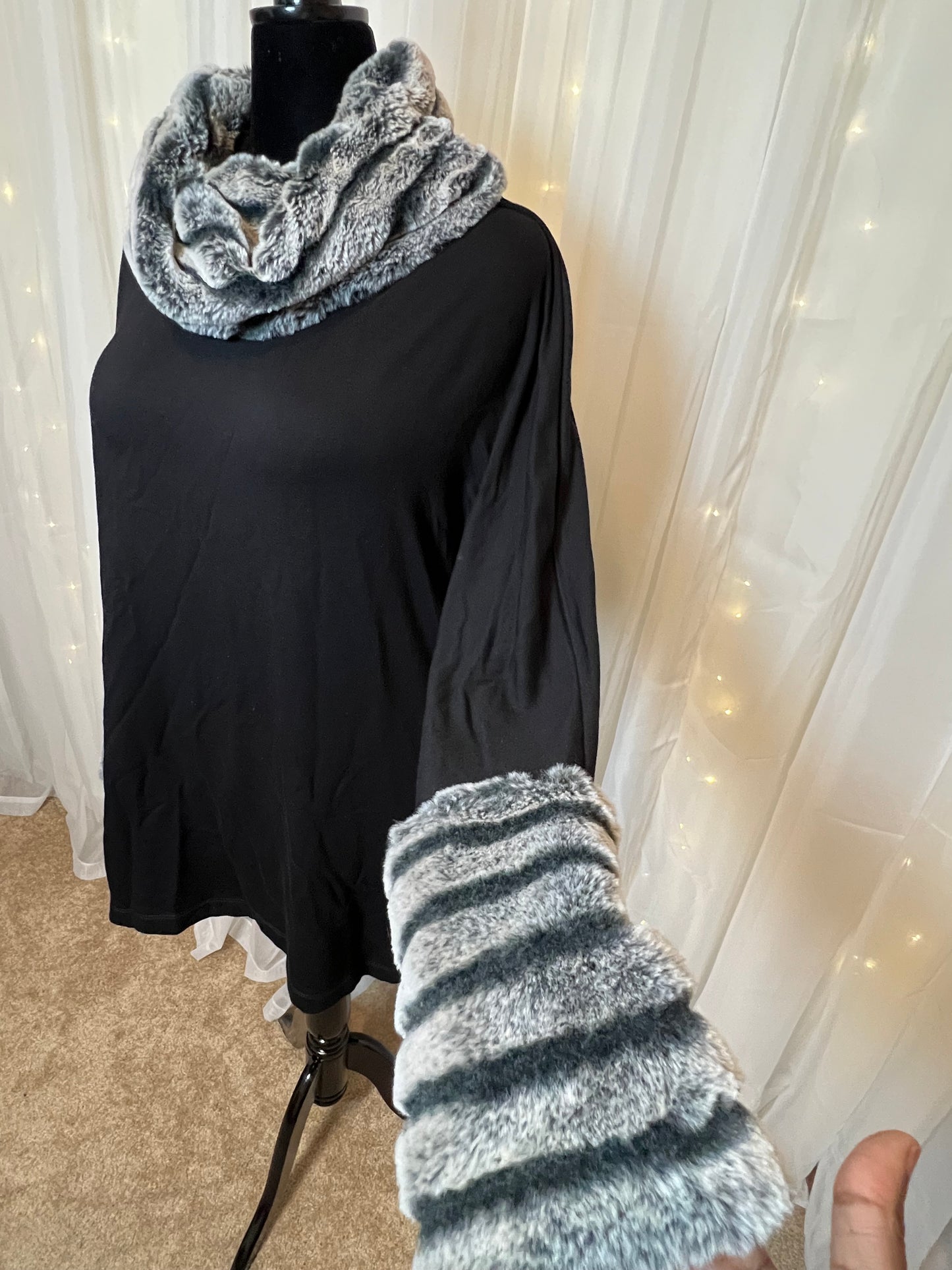 Fur Tunic Top