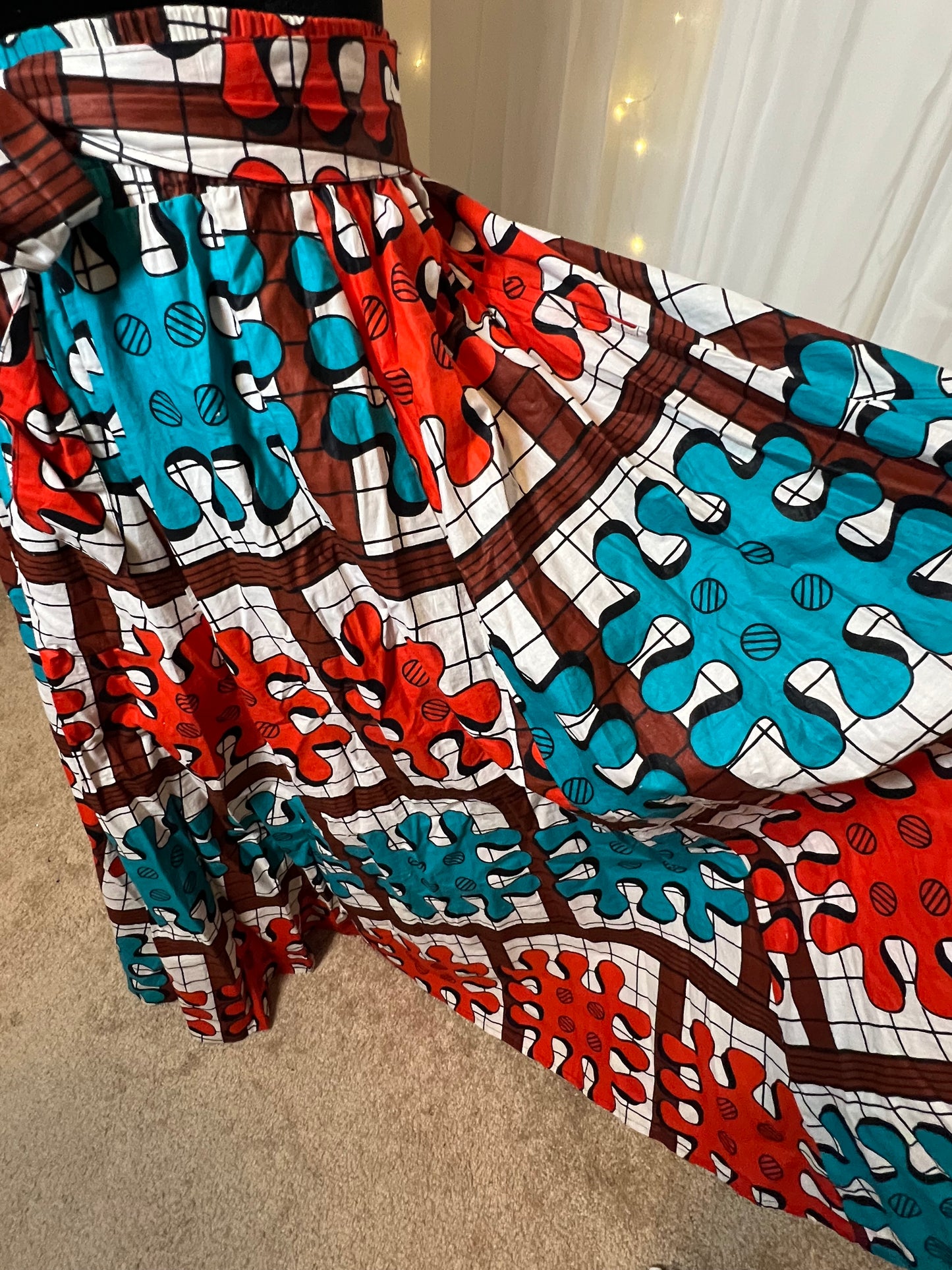 Printed Maxi Skirt