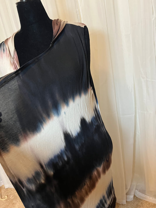 Brown / Blue Tye die Duster