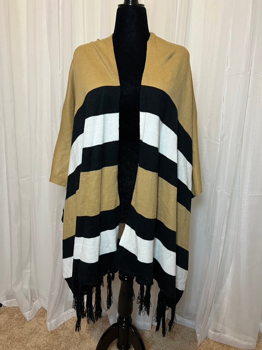 Tan/Black/White Duster
