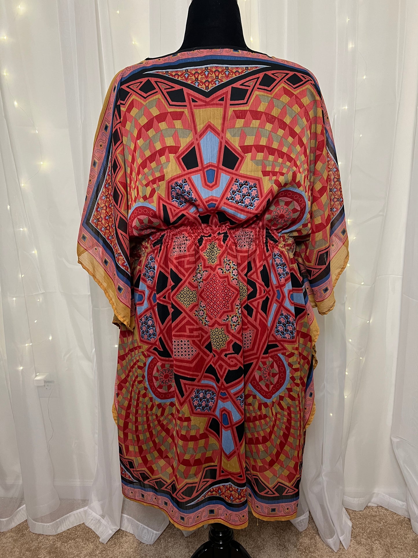 Colorful Batwing Dress
