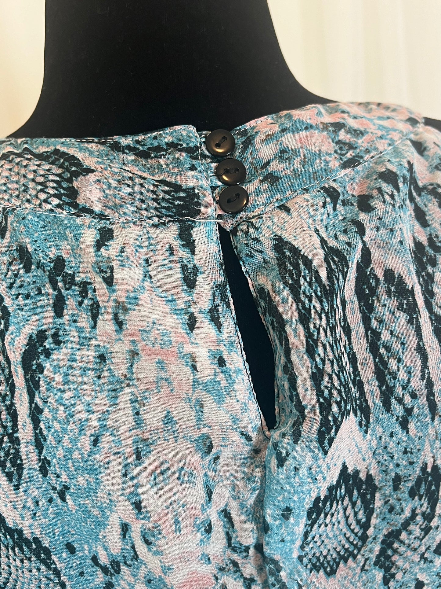 Flowy Snake Print Dress - 2x