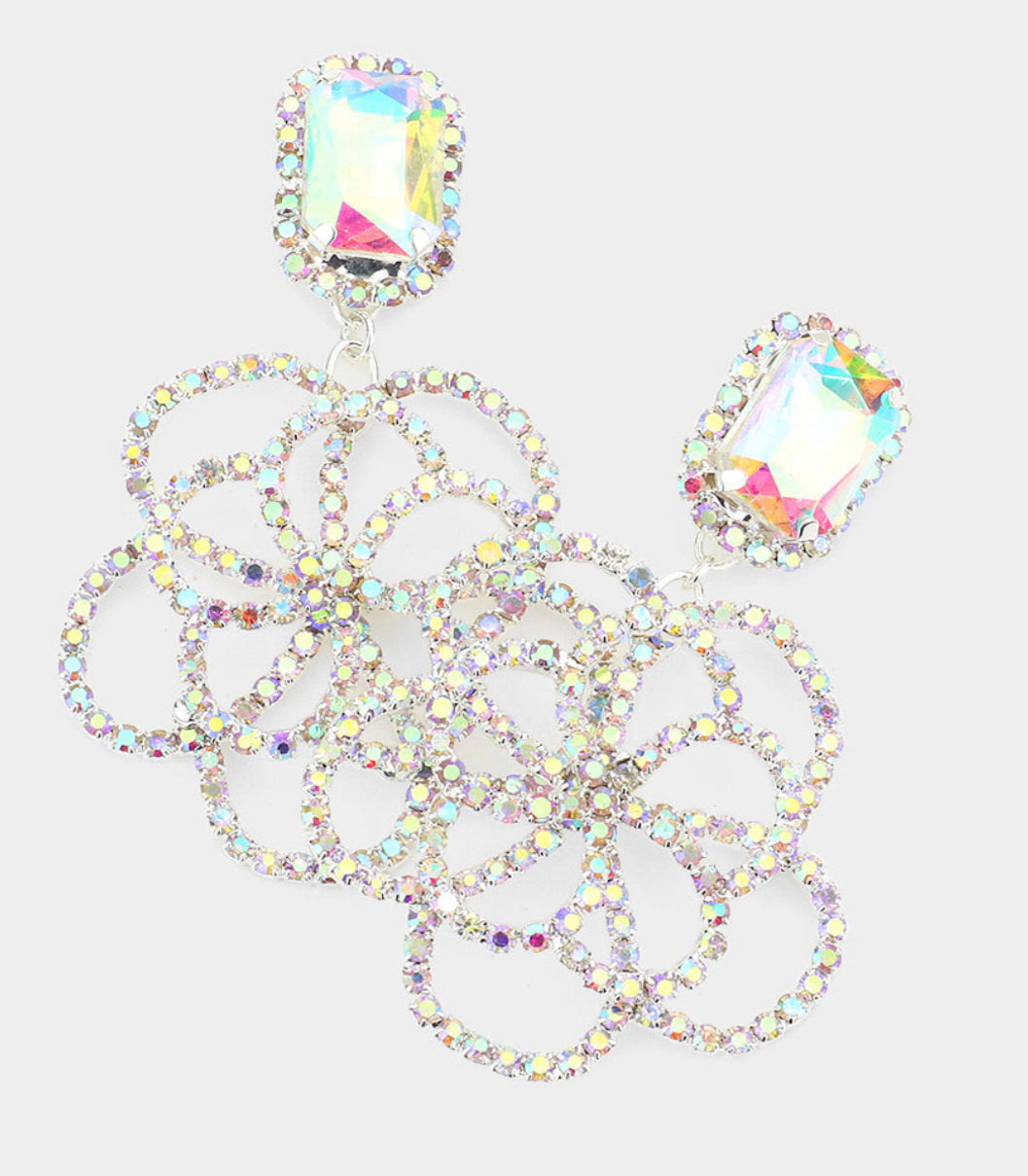 Flower Bling Earrings