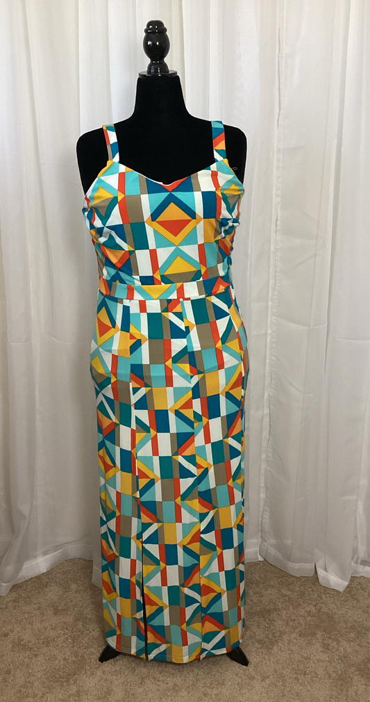 Geo Print dress - XL