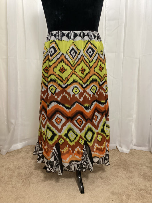 Printed Skirt -2x