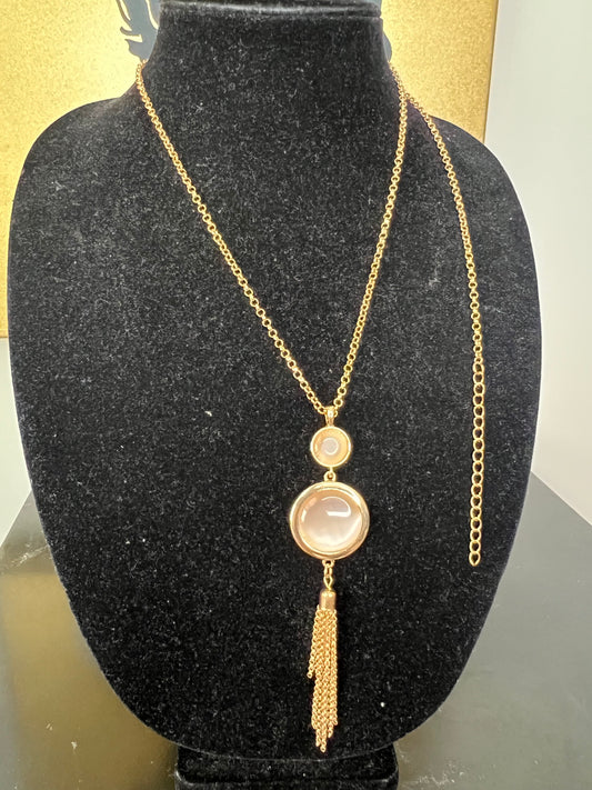 Long Gem Necklace