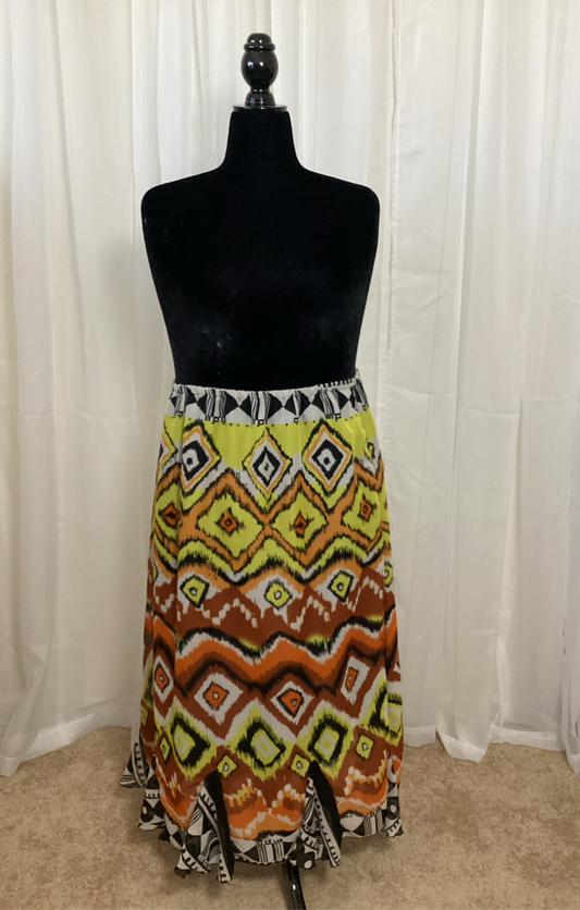 Printed Skirt -2x