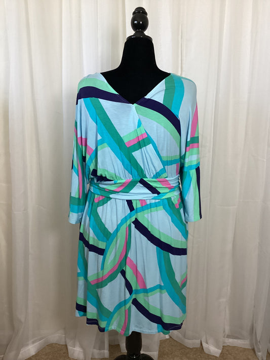 Abstract Print Colorful dress - Xl