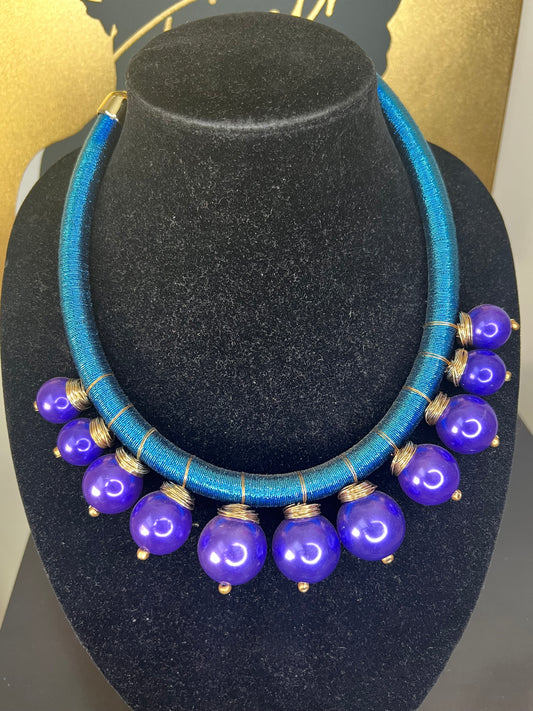 Purple Pearl Necklace