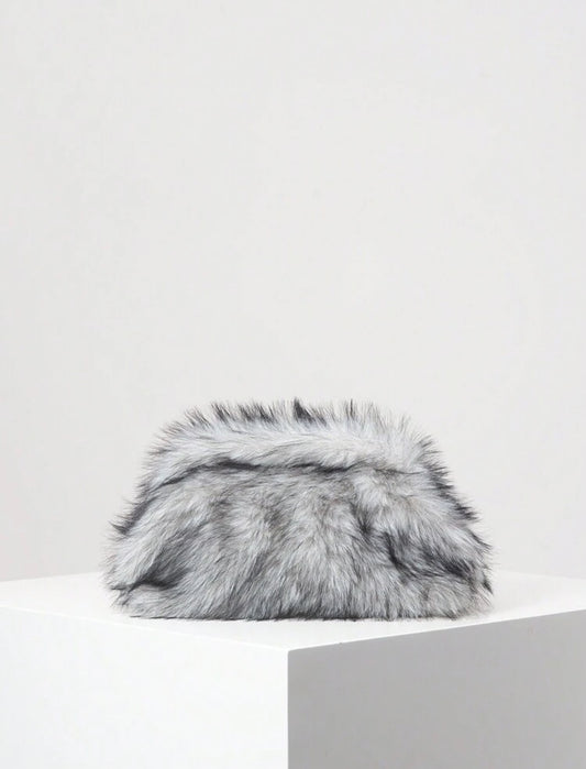 Faux Fur Clutch Bag