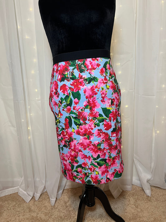 Floral Pencil Skirt