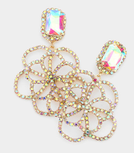 Flower Bling Earrings